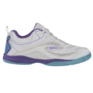 APACS Junior Shoes – CS 263 (White/Purple/Blue)